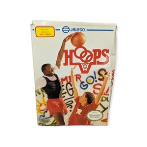 Vintage Nintendo NES Jaleco Hoops Empty Game Box & Instruction Manual